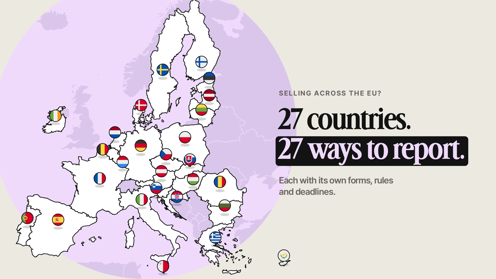 Selling across the EU means 27 countries and 27 ways to report packaging, each with its own forms, rules and deadlines.